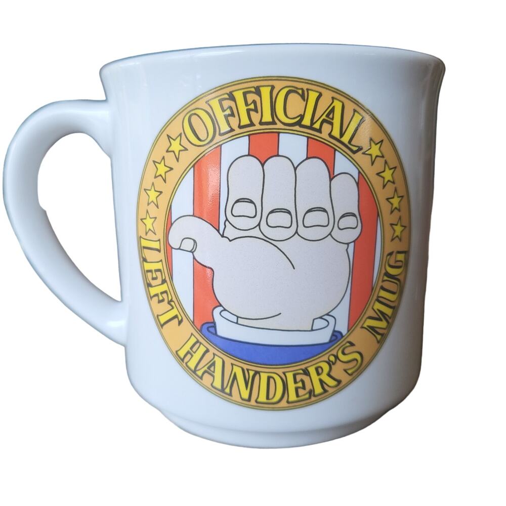 Vintage 80s Official Left Hander's Mug